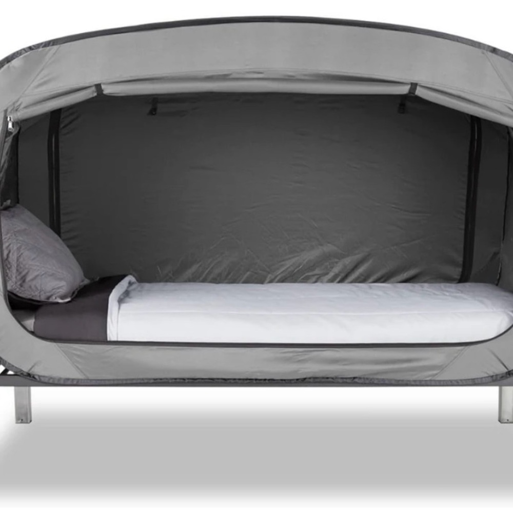 Twin privacy pop bed cover